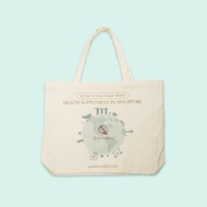 QN Wellness Canvas Tote Bag [Green/Purple/Pink]