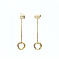 卡地亞 Trinity De Cartier 鑽石玫瑰金 (18K)、白金 (18K)、黃金 (18K) 吊式耳環 金