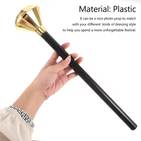 3Pcs Diamond Scepter King Costume Accessory Halloween Cosplay Stage Performance Props Scepter Hallow