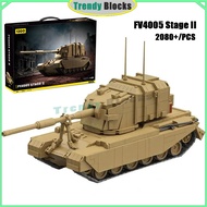 FV4005 Heavy Anti Tank Gun Building Blocks,Creative Vehicle Collectible Decor Kids Adults DIY Toys G