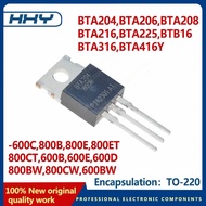 5PCS BTA204/206/208/216/225 BTB16 BTA316 BTA416Y-800B 600C 800E 800ET 800CT 600B 600E 600D 800BW 800
