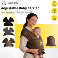 LemonU Baby Carrier Adjustable Wrap Breathable Pembawa Bayi Flexible Newborn Carrier