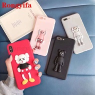 OPPO A9 A5 2020 F11 R17 Pro R15 F3 F1 Plus Phone Case Cute Carton Kaws Bear Soft Cover