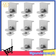 【W】Solar Panel Mounting Brackets,8pcs Aluminum Solar Panel End Clamp 30-45mm Adjustable H, Solar Pan