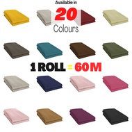 [60M /  ROLL] KAIN BIDANG 60 INCI | Kain Langsir HOTEL Tebal 99% Blackout Extra Thickness 100% Polyester Curtain Fabric