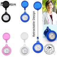 BSUNSTORE Pocket Watch Silicone Quartz Clock Clip-on Fob Watch
