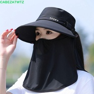 CABEZATWTZ Face Mask Hat, Breathable Sun Protection Women Sun Hat, Portable Wide Brim Farm Work Cap 