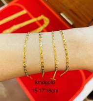 KMDGold สร้อยข้อมือทอง1สลึง ทองแท้ พร้อมใบรับประกันสินค้า