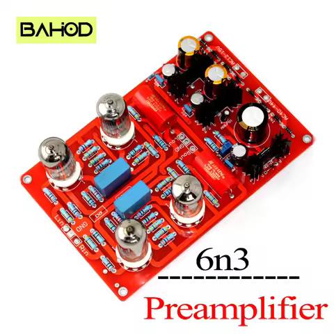 BAHOD bei jing 6N3*4 vacuum tube preamplifier AC12V 20W vacuum tube Pre-Audio Amplifier