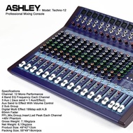 New Ashley 12 Channel Techno-12 Mixer