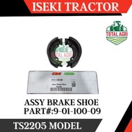 Brake Assy Shoe Iseki Tractor TS2205 CRR Brand Part :9-01-100-09