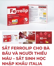Sắt BẦU sinh học Ferrolip Bổ sung sắt cho MẸ BẦU người thiếu máu do thiếu sắt người đang mệt mỏi gầ