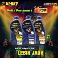 100% ORIGINAL 1L 1.2L MINYAK HI REV 4T HIREV RS150 Y15 150RS RSX 1.2L 15W50 20W50 10W50 10W40 SEMI F