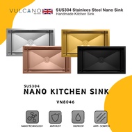 [READY STOCK] SUS304 Premium Nano Kitchen Sink 80cm X 46cm -VN8046