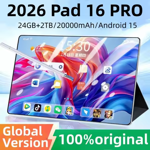 2026 NEW Pad 16 Pro Max Tablet PC 11inch 24GB+2TB Tablets Android 16 Snapdragon8gen3 Tablette PC 200