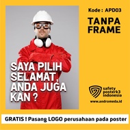 Safety Poster K3: Safety Quote_I Choose Happy A1