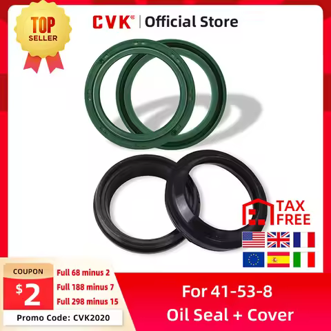 CVK 41*53*8/10.5 Front Fork Damper Oil Seal and Dust seal For Kawasaki ER650 EN500 ZR800 ZR750 Ninja