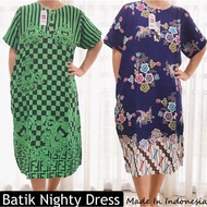  Marissa Batik Nighty Dress Cotton Lounge Nightwear Pyjamas Set Baju Tidur Kelawar印尼纯棉蜡染蝙蝠袖宽松休闲睡裙