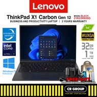 Lenovo ThinkPad X1 Carbon Gen 12 - Intel Core Ultra 7 155U - Intel Graphics - 32GB RAM - 1TB SSD (3Y