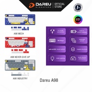 DAREU A98 Tri-Mode Connection 100% Hot-Swap 98-Key RGB Mechanical Gaming Keyboard with Sky V3 Switch