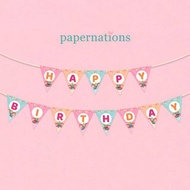 Dumbo Happy Birthday Banner Dumbo Flag Bunting/ Dumbo Theme Birthday Flag Banner/