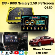 NISSAN ALMERA 2015-2020 ~ MOHAWK T3L MS SERIES Q-LED 1GB+16GB 4K ANDROID PLAYER WITH CASING PLUG AND PLAY