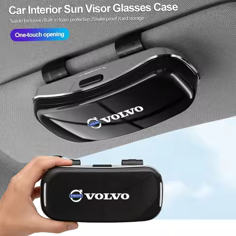 Car Visor Glasses Box Auto Sunglasses Card Storage box For Volvo C30 XC60 V50 V70 S90 XC40 S80 V90 X