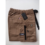 Hugo Pants - Celana Angkle Sirwal Pria Muslim Celana Cingkrang Outdoor Ikhwan Pinggang Karet 3/4