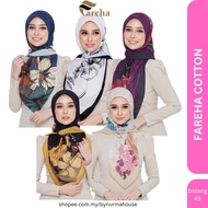 Tudung FAREHA Dahlia Purnama Cotton Bidang 45 tudung fareha sales mudah bentuk fareha murah original