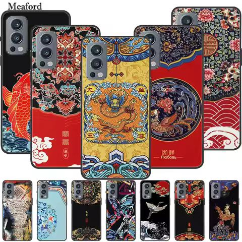 For Oneplus Nord 2 5G Case 3D Dragon Emboss Soft TPU silicone Back Cover Case For Oneplus Nord2 5G O
