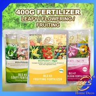 400g BLS Leafy Fertilizer 45 / Flower Bloom Fertilizer 47 / Fruiting Fertilizer 43 Garden Granules B
