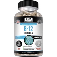 Kaya Naturals B-12 Complex | Multivitamin Supplement for Women & Men Energy and Metabolism Booster |