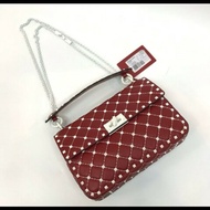 Valentino 華倫天奴 Rockstud Spike 紅色手提包 斜肩包 手袋