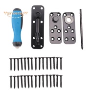 1Set  Door Hinge  Duty Pivot Door Hardware Swing Door Hinge 360° Rotating  Door Hinge Black