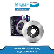 Bendix Ultimate+ Disc Rotor SET (FRONT) : Proton Iriz, Persona VVT,  Saga 2019 onwards (BR9655 ULT+)