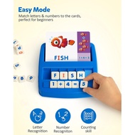 Coogam Matching Letter Game, Alphabet Spelling Reading Flash Cards, Math Number Words Puzzle Montess
