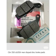 📦 100%  CBR 250 / CB250R Rear Disc Brake Pad🔧 Part Number: 06455-KYJ-900