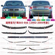BMW 7 Series E65 E66 Front Bumper Decorative Strip Rear Bumper Anti-Collision Bar Plated Strips for 