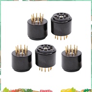 9Pin Vacuum Tube Socket Testing Saver for 6DJ8 12AX7 ECC83 B339 CV492 6L13 12AU7 ECC82 B329 Hifi Tub