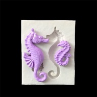 bigmango Sugarcraft Sea Horse Silicone Fondant Mold Cake Decorag Tools Chocolate Gumpaste Mold BMO