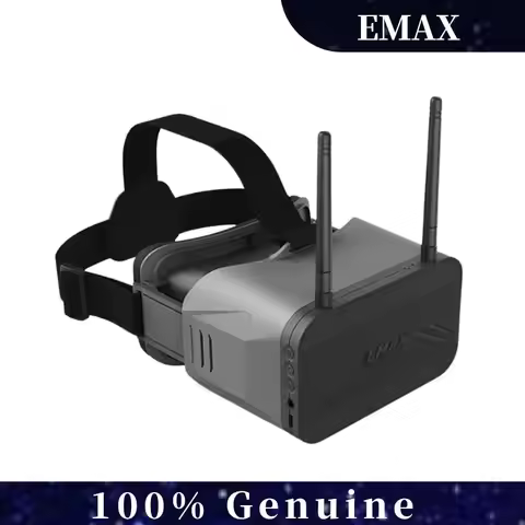 Emax Transporter 2 Goggles with Dual Antennas, 5.8GHz 4.3-Inch FPV Glasses for Tinyhawk, RC Racing D
