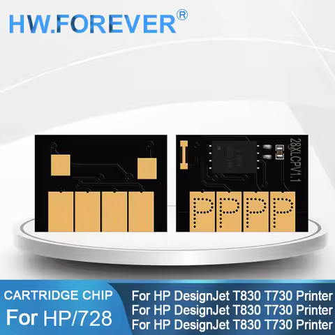 New Upgrade For HP 728 728XL Cartridge Chip For HP DesignJet T730 T830 Printer 9J68A F9J67A F9J66A F