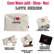 MESIN Overlock Sewing Machine Cover Overlock Sewing Machine Cover Dust Protector TYPICAL BROTHER SIN