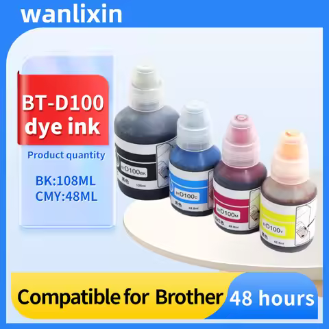4color BTD100 Refill Dye Ink For Brother DCP T230 T236 T238 T430W T435W T436W T439W T536W T730W T735