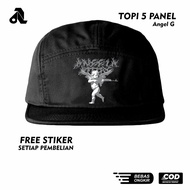 Aneela 5 Panel Hat Five Panel Snapback Hat Distro Panel Hat Men's Hat Cap AnggelGun