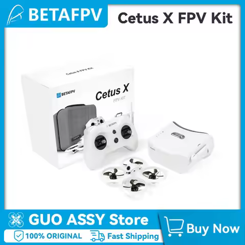 BETAFPV Cetus X FPV Kit BT2.0 450 550mah VR03 FPV Goggles with 1103 11000KV Motor