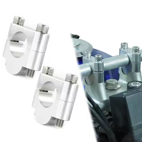 Motorcycle 22mm 7/8" Fat Bar Handlebar Mounting Riser With Clamps For Honda CRF150 CRF230L CRF300L C