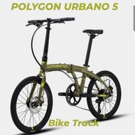 Promo Polygon Sepeda Lipat Urbano 5 20" 9Sp Terbaru Terlaris