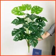 Monstera Turtle Leaf Keladi Hijau Pokok Hiasan Artificial Decoration Flower Home Decor Viral Rumah