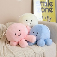 Octopus Plush Toy Gray Octopus White Octopus Pink Octopus Blue Octopus Embroidered Face